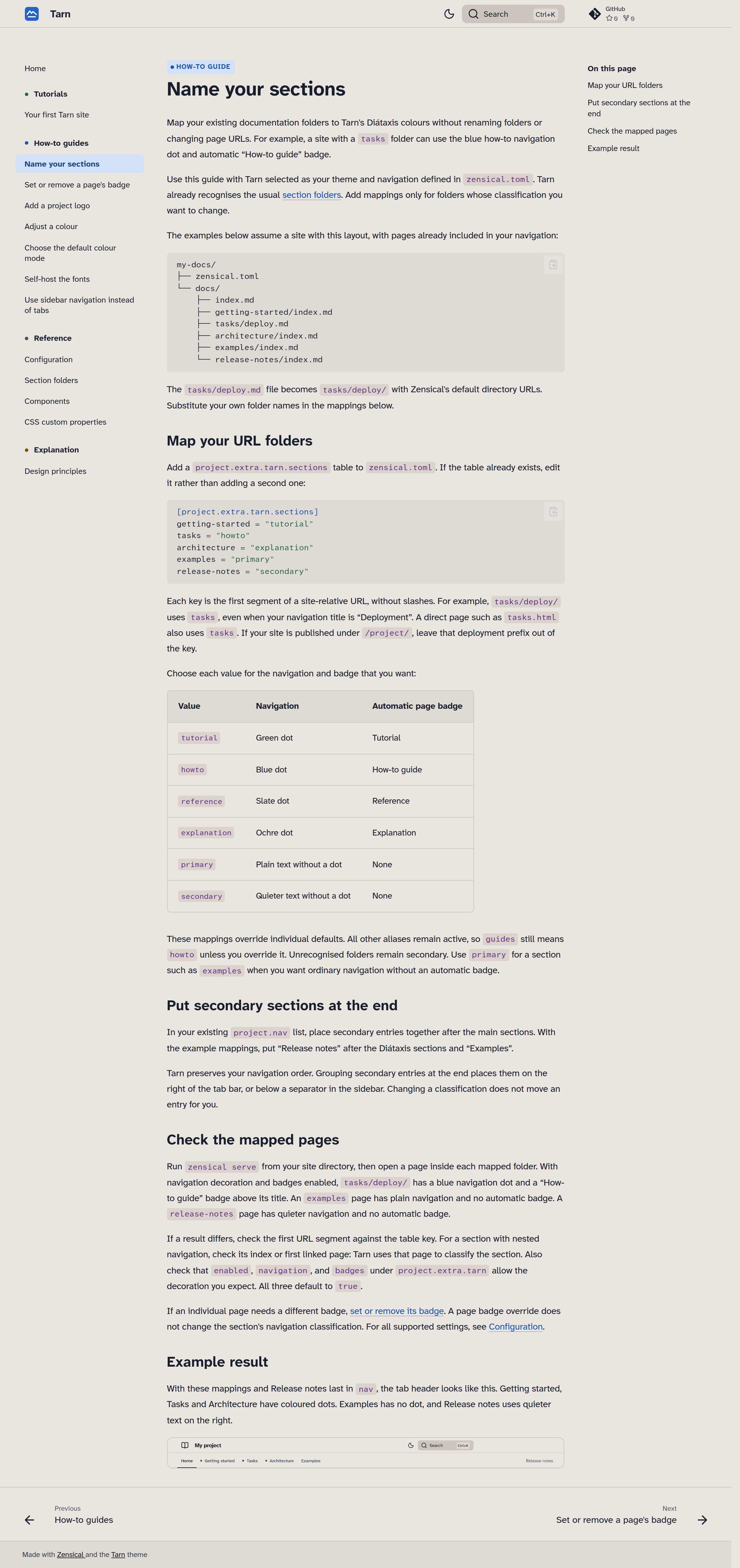 Sidebar navigation, light theme